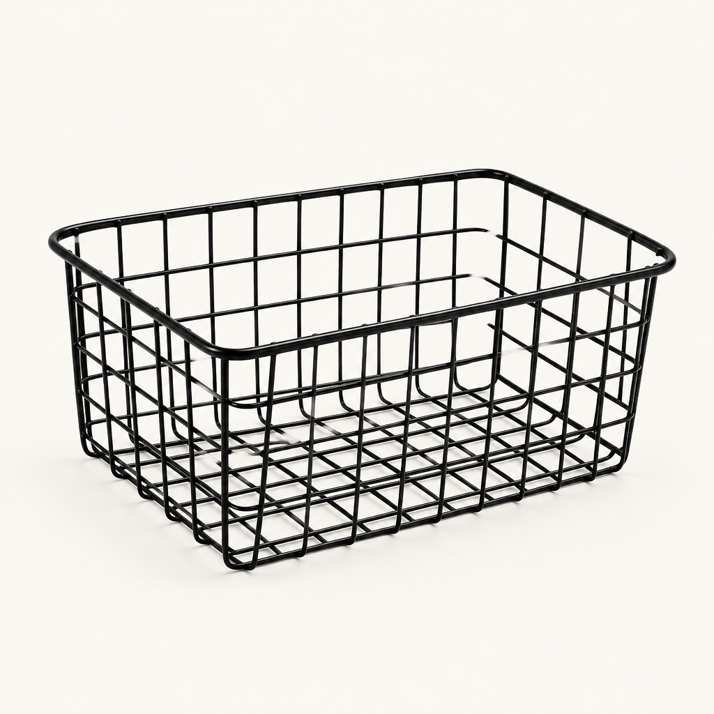 Sleek Wire Organizer Storage Basket — product photo