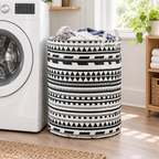 Vexa Foldable Tribal Laundry Basket — in use at home