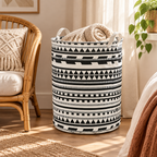 Vexa Foldable Tribal Laundry Basket — styled in the home