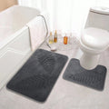 Lush Leaf Comfort Bath Mat Set - 2Pcs — alternate angle view