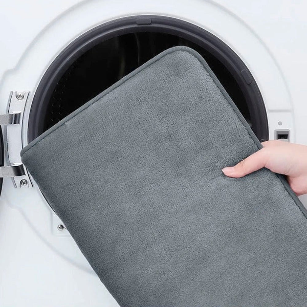 Luxurious Memory Foam Bath Mat — product in use