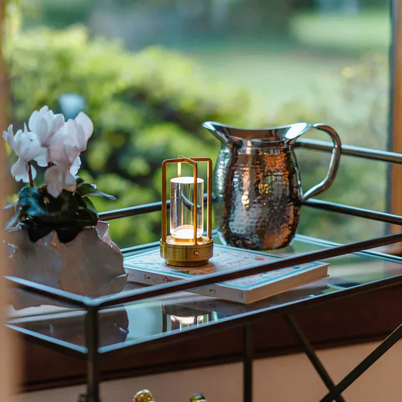 Casa Nordic Crystal Lantern — material texture close-up