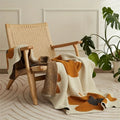 Aurora Bloom | Floral Knitted Blanket — size and scale reference