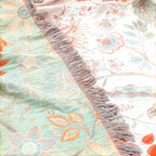 Boho Floral Cotton Throw — view 5