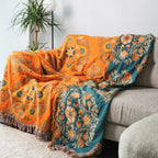 Marigold Reversible Throw Blanket — main product photo