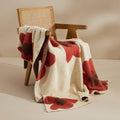 Aurora Bloom | Floral Knitted Blanket — alternate angle view