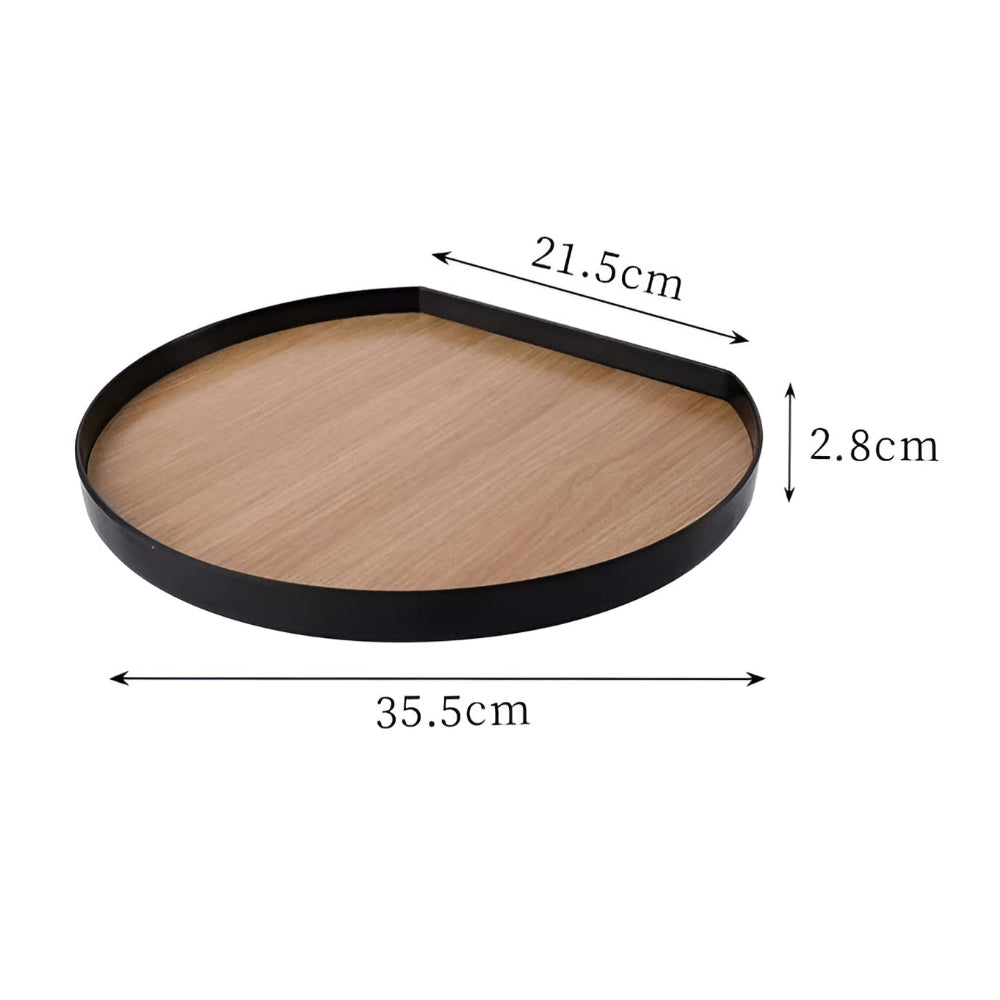 Modern Circle Dining Tray — product feature detail