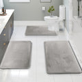 Luxurious Velvet Memory Foam Bath Mat - 3PCS Set — alternate angle view