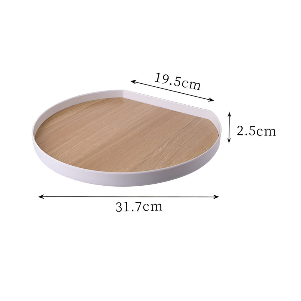 Modern Circle Dining Tray — material texture close-up