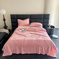 Butterfly Jacquard Flannel Blanket — material texture close-up
