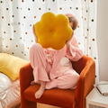 Plush Flower-Shaped Velvet Cushion — alternate angle view