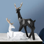 Creative Geometric Deer Figurine — alternate angle view