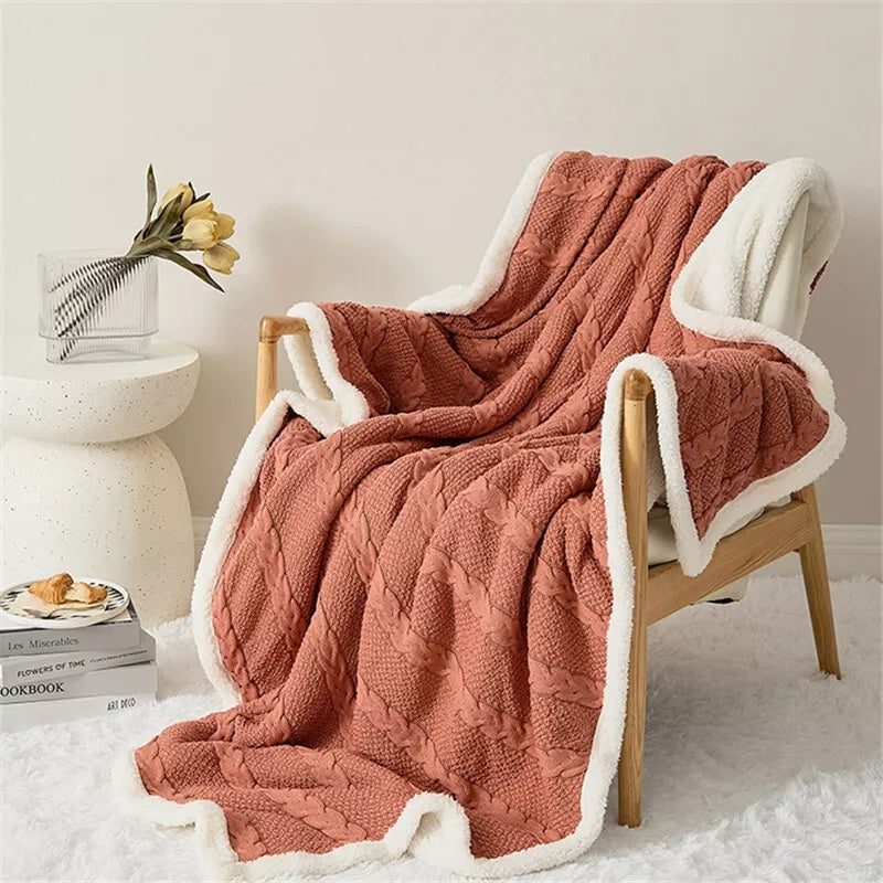 Mellow Sherpa Blanket — lifestyle shot