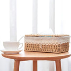 Lunor Braided Woven Tissue Box — additional view