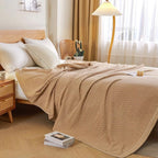 Waffle Cotton Throw — product detail view