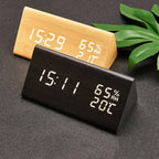 Elora Wooden LED Alarm Clock Digital Display — product detail view
